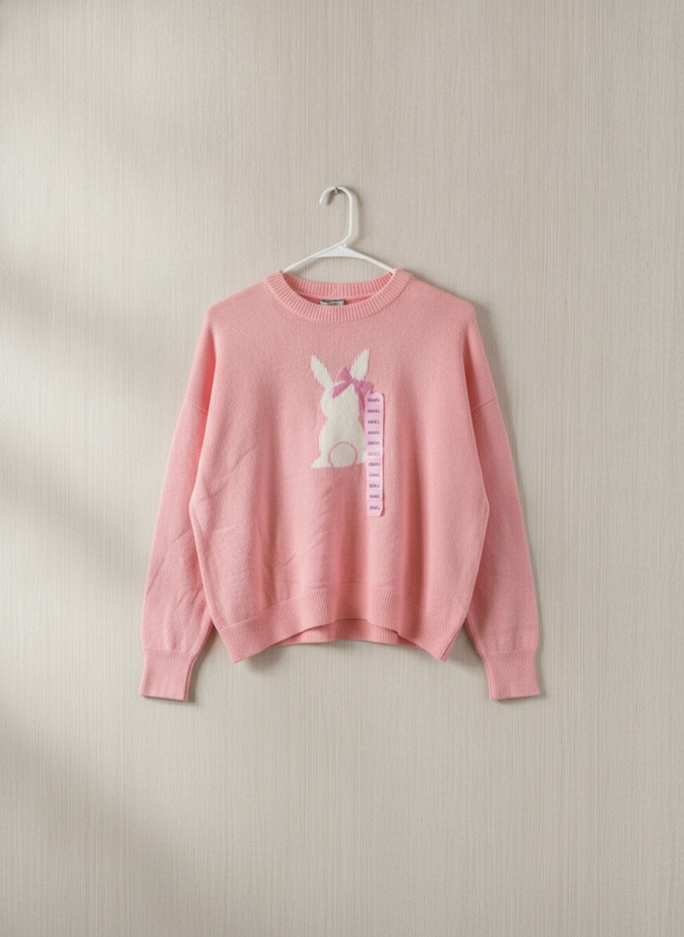 Vince Camuto Coral Bunny Sweater S NWT